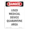 Signmission OSHA Danger, 14" Height, Peel And Stick Wall Graphic, OS-DS-RD-1014-V-2517 OS-DS-RD-1014-V-2517 - alternate 1
